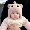 Gorro de Bebé Otoño Invierno Gorro de Felpa Cálido Engrosado Para Recién Nacidos Gorro Protector de Orejas Niños Niñas Gorro Cubre Cabeza a Prueba de Viento