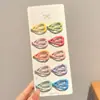 Presilha Bico de Pato para Meninas, Grampo Doce e Fofo para Franja e Cabelo Lateral, Presilha de Cabelo Adorável para Crianças, Grampo Super Fofo para Fios Soltos