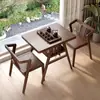 Juego de Mesa Pequeña de Madera Maciza para Balcón con Sillas para Uso Doméstico, Adecuado para Apartamentos Pequeños, Mesa y Sillas de Ocio para Balcón, Mesa y Sillas Multifuncionales para Balcón