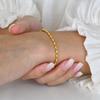 Pulsera nueva de acero inoxidable con cuentas de arroz de oliva, joyería de mano para mujer a la moda, accesorios de estilo retro de moda al por mayor