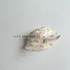 Chapéu de Pescador Infantil Primavera e Outono Gaze de Algodão Fina Respirável Chapéu de Sol para Meninos e Meninas Viagem ao Ar Livre Proteção Solar