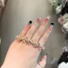 Goma de Pelo y Pulsera de Cristal de Colores Coreana para Mujer, Cuerda para el Cabello de Doble Uso, Estilo Simple y Fresco, Bandana Engrosada, Goma para el Cabello