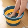 Balde Dobrável para Pedicure Casa Dormitório Estudantil Viagem Bolsa de Mão Banho de Pés Massagem Dobrável Banho de Pés