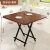 Mesa plegable para uso doméstico, mesa de comedor portátil simple, mesa cuadrada para apartamentos de alquiler, mesa de comedor minimalista de tamaño pequeño