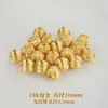 Acessórios DIY de ouro 14k retenção de cor forte contas de melão conta redonda pulseira de cordão pulseira colar contas soltas 50 contas material