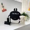 Bolsa Transversal Meninos ins Tendência Pequena Bolsa Mini Estilo Hong Kong Bolsa de Ombro Estudante Moda Feminina Transversal Lona Bolsa para Celular