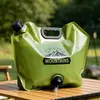 Bolsa Portátil para Armazenamento de Água, Equipamento Dobrável para Acampamento ao Ar Livre, Balde de Água Plástico Grande Capacidade para Montanhismo com Torneira, Bolsa de Água Portátil