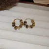 Pendientes de Zirconia y Nácar con Textura de Sol, Pendientes Exquisitos, Frescos y Dulces, de Lujo Ligero, Alta Gama, Modernos y Versátiles para Mujer