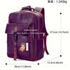 Tendência Nacional Mochila Estudantil de Couro Reciclado Rpet Couro Genuíno Bolsa para Computador Mochila Rpet Couro de Vaca Fábrica Personalizada