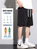 Pantalones Cortos Cargo de Seda de Hielo Nasa para Hombre Verano Delgados de Secado Rápido Casual Ropa Exterior de Media Pierna Deportivos Playa Pantalones de Cinco Puntos Modernos