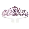 Venda quente Coroa de cabelo de noiva com Diamante de Cristal, adereço de cabeça de aniversário, acessórios de cabelo, coroa de baile, faixa de cabeça para show