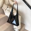 Bolso Casual de Gran Capacidad para Viajes Diarios para Mujer 2026 Nuevo Bolso de Hombro Simple Estilo Coreano para Viajes Diarios Bolso Tote Rojo Tipo Cubo