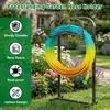 Estante Exterior para Manguera de Jardín de 43 pulgadas, Estante Independiente para Almacenamiento de Manguera, Puede Albergar hasta 150 Pies de Manguera