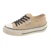 Zapatos de Lona Blancos Leche con Suela Gruesa para Mujer 2026 Nuevos de Primavera Versátiles Estudiantiles Zapatos de Tabla Transpirables Casuales Blancos