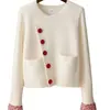 Cárdigan Chaqueta de Suéter de Moda y Elegante para Mujer, Nueva Ropa de Primavera y Otoño, Top de Punto Holgado y Suave