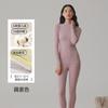 Suéter de Algodão Fino com Gola Média, Escovado, Classe A, Algodão 7A Antibacteriano, Slim Fit, Peça Básica Versátil, Top Único de Inverno para Mulheres