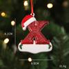 2026 Pingente de Resina de Natal para Família DIY Nome Escrito à Mão Osso de Cachorro de Natal Decoração de Árvore de Natal Personalização