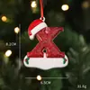 Transfronteiriço Novo 26 Letras Inglesas Natal Criativo Resina Decorações Pingente de Resina de Natal