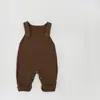 Macacão de Bebê Novo Outono e Inverno Unissex Tricô para Bebê Macacão Versátil para Bebê e Criança Pequena Calça Longa de Tricô Roupa para Engatinhar Inverno