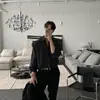 Camisa para Hombre Yuppie Británico Camisa de Manga Larga para Hombre Traje Gris de Gama Alta Estilo Maduro Ligero con Camisa de Moda