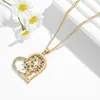 Moderna Última TikTok Corazón Océano Azul Collar Joyería para Mujer Moda Personalidad Celebridad de Internet Simple Europeo y Americano Joyería Colgante