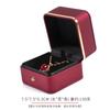 Caja de joyería Kaituo con borde dorado, caja para anillos, colgantes, pulseras de piel PU con esquinas redondeadas, caja de embalaje para joyería, al por mayor, en stock