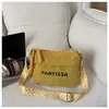 Bolsa de Hombro de Pana Estilo Academia con Letras 2026 Nueva Moda Tendencia Color Sólido Bolsa Tote Casual Gran Capacidad