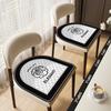 Cojín para Silla en Forma de Herradura 350 Cachemira Lavada Lujo Ligero Cojín de Silla de Comedor de Gama Alta Estilo Francés Estilo Chanel Cojín para Mesa y Silla de Comedor