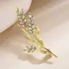 Elegante Broche Novo de Armagh para Roupas Femininas Pin de Lapela Acessórios de Diamante Versáteis Fivela de Lenço de Seda