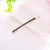Pin de Celebridad de Internet con Incrustaciones de Oro y Diamantes con Flequillo Pin de Pelo Simple Pin de Borde de Pelo Retiene el Color Galvanizado Joyería DIY Accesorios para Pinzas de Pelo