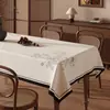 Mantel Francés Retro Impermeable y a Prueba de Aceite Sin Lavado Nuevo Estilo 2026 Mantel Anti-Quemaduras Lujo Ligero Tela de Mesa de Café de Gama Alta