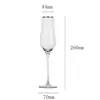 Copo de Cristal Elise para Vinho Tinto Taça de Champanhe Copo com Padrão Espelhado com Acabamento Dourado Taça Feita à Mão