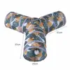 Brinquedo para Gato Auto-hi para aliviar o tédio Canal Túnel para Gato Combinação Dragão da Terra Giratório Tenda para Gato Pista Dobrável Ninho para Gato
