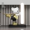 Adornos de Luz Nocturna de Almacenamiento de Oso Amargo Sala de Estar Mueble de TV Decoraciones de Pórtico Escritorio Mesita de Noche Luz Controlada por Voz Regalo de inauguración de la casa
