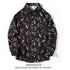 Camisa Floral Havaiana de Praia com Manga Longa Estampada para Primavera e Verão Camisa Casual Tendência Unissex Cardigã Versátil