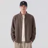 Camisa de manga larga con cuello mao para hombre, nueva colección primavera y otoño 2026, chaqueta casual retro japonesa holgada cómoda versátil