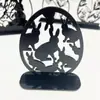 Explosões Transfronteiriças Ovo de Coelho da Páscoa 3D Acrílico Tridimensional Mesa de Escritório Decoração de Feriado Ornamento Vazado Mesa