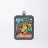 Regong Tíbet Nepal Thangka Pintado a Mano Puro Dzambala Amarillo 4*5 [Centro de Tarjeta]