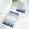 Alfombrilla de Piso para Baño Casual con Degradado Alfombrilla Absorbente para Inodoro Baño Hogar Puerta de Baño Alfombra Antideslizante
