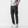 Calça Cargo Masculina Stretch Casual Tamanho Grande Estilo Coreano Marca Tendência Jeans Masculino Solto Outono Harlan Calça Longa