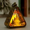 Decoraciones navideñas luz nocturna retro luminosa regalo ventana decoración de mesa accesorios estilo atmósfera lámpara