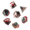 Dados de Resina Jogo de Mesa DND Dungeons & Dragons COC Roleplaying TRPG Cthulhu Poliédricos D4-D20 Conjunto de 7 Peças