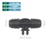 Conector de Bloqueo Medio para Tubo de 8/12 mm, Codo, Tes, Conector Recto, Tapón para Riego por Goteo Micro-Aspersión, Conector para Tubo Capilar de 4/7 mm