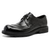 Verão Novos Sapatos de Couro de Sola Grossa para Aumento de Altura Sapatos Sociais de Negócios Masculinos Sapatos de Couro Casuais Sapatos de Couro Genuíno Masculinos Respiráveis Sapatos de Couro Britânico
