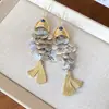 Pendientes Colgantes Redondos con Borlas de Peces Pequeños Estilo Europeo y Americano 2026 Nueva Moda Diseño Exagerado Pendientes Lujo Ligero Pendientes de Gama Alta para Mujeres