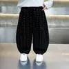 Calça Curva de Floco de Neve Infantil Primavera e Outono 2026 Novo Estilo de Outono para Meninos Descolados, Calça de Moletom e Calça Casual da Moda Celebridade da Internet