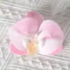 Cabezas de flores artificiales de orquídea mariposa, materiales para flores de pared, materiales para pasadores y accesorios para el cabello hechos a mano para DIY, piezas de flores y accesorios de pétalos para decoración de bodas