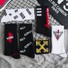 Meias Masculinas de Algodão Estilo Hong Kong Hip-Hop Meia-Calça Média Moda de Rua Ulzzang Coreana Meias Esportivas Masculinas Tendência
