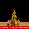 Latón Manjushri Pusien Bodhisattva Buda Adornos Guanyin Buda Grande Bumih Recomendación del Propietario de la Tienda de Artesanía para el Hogar