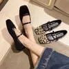 Zapatos Mary Jane Estilo Francés Nicho Estilo Nacional Estampado de Leopardo para Mujer, Nuevos Zapatos Planos Primavera y Otoño 2026, Tacón Bajo Estilo Retro Chanel